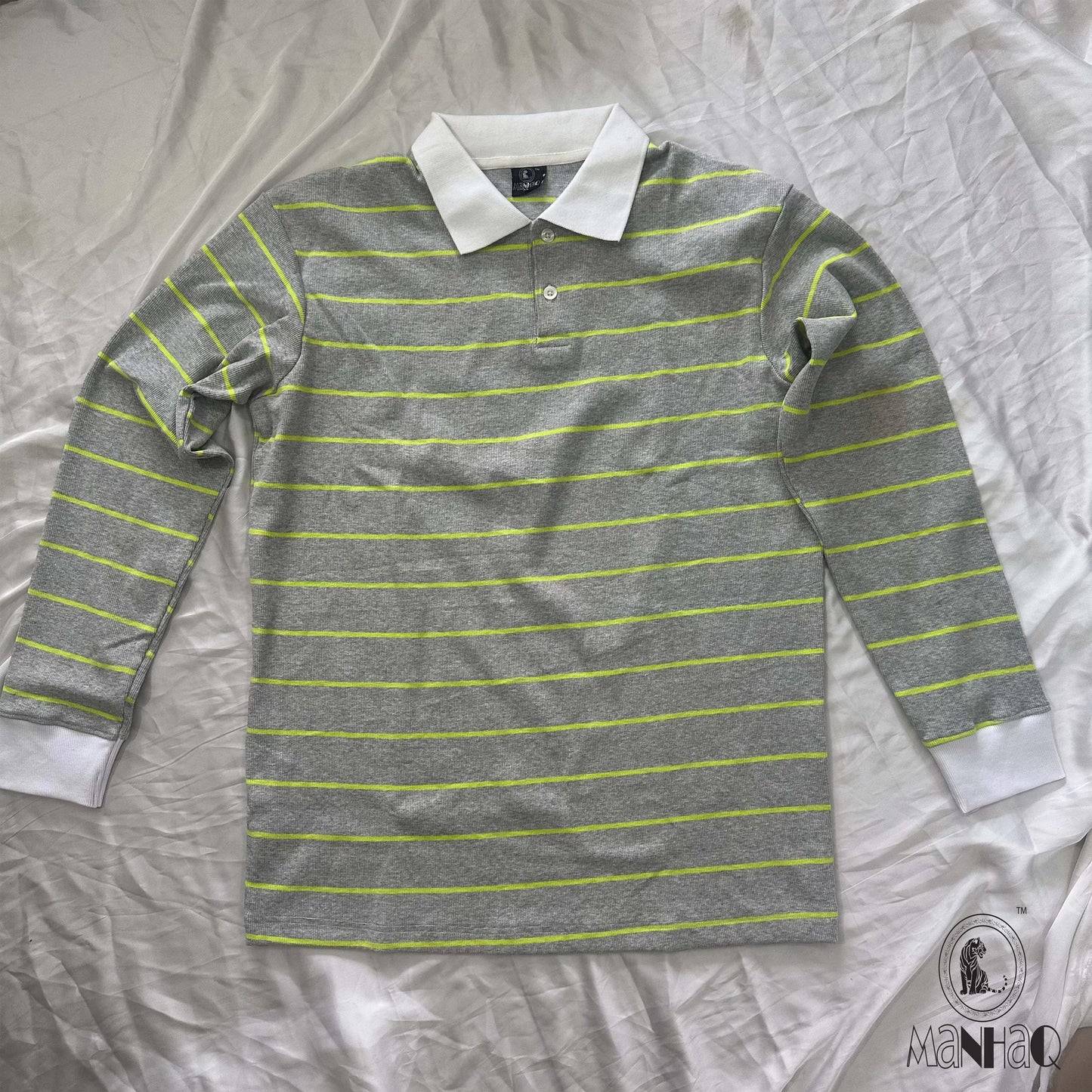 Full Sleeve Stripped Polo Shirt