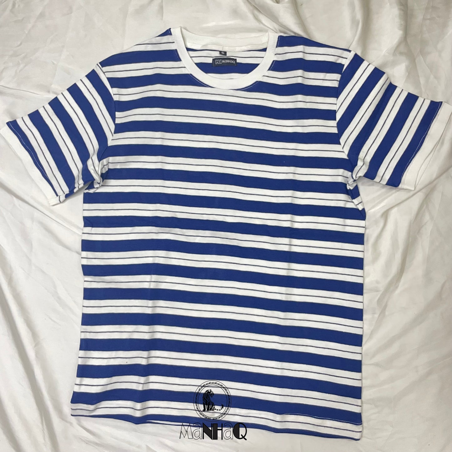 Half Sleeve Crew Neck Stripped T-shirt