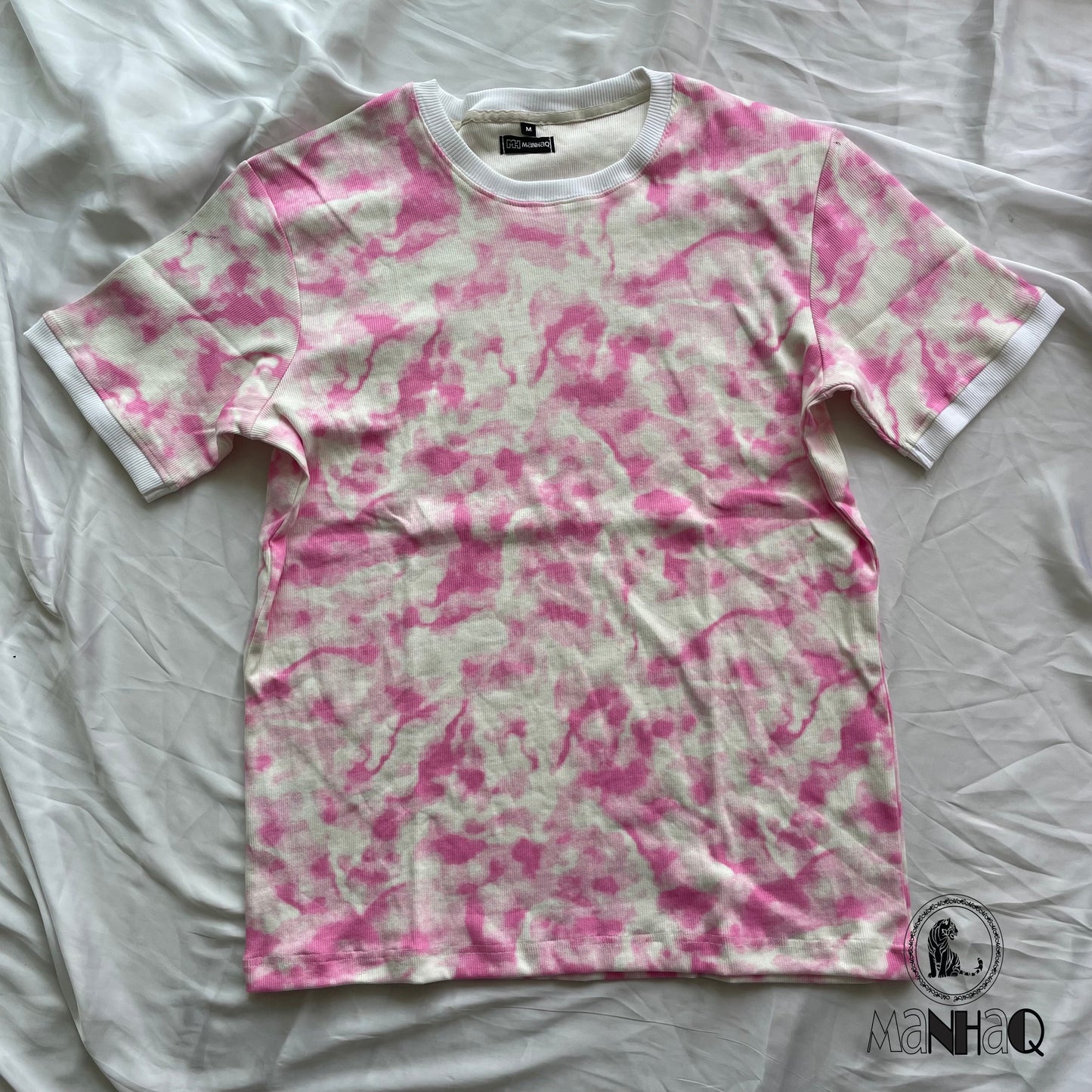 Half Sleeve crew neck Tie dye print Unisex Tshirt