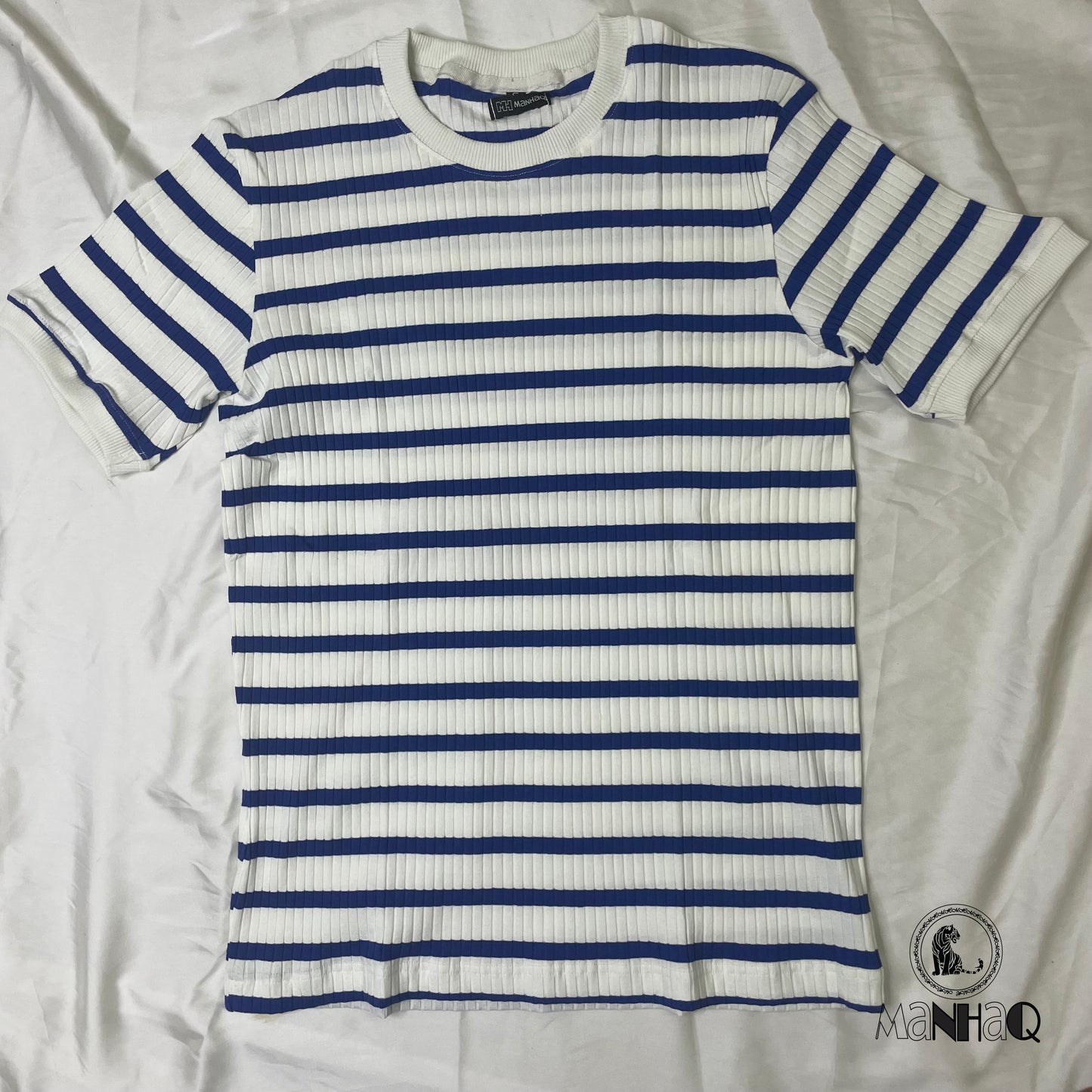 Half Sleeve Crew Neck Stripped T-shirt